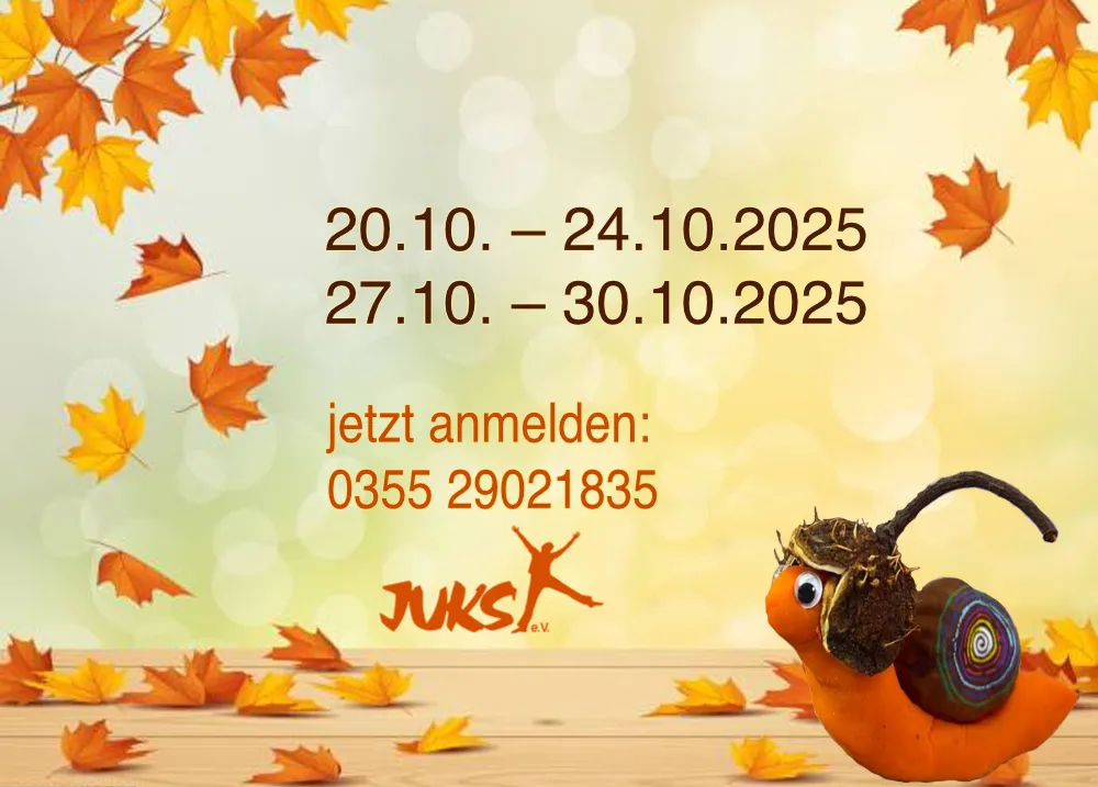 Herbstferien 2025 JUKS e.V. Herbstferienangebot 2025